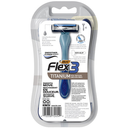 Bic Flex 3 Men's Disposable Razor - 4 pack