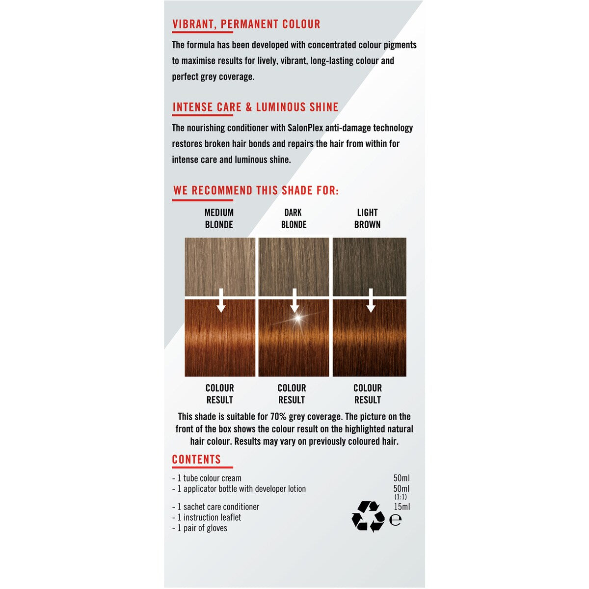 Schwarzkopf Live Colour Brown Hair Dye 7.77 Pure Copper Permanent each