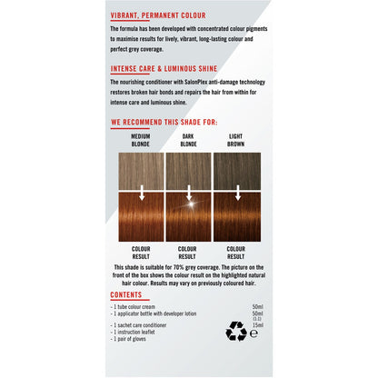 Schwarzkopf Live Colour Brown Hair Dye 7.77 Pure Copper Permanent each