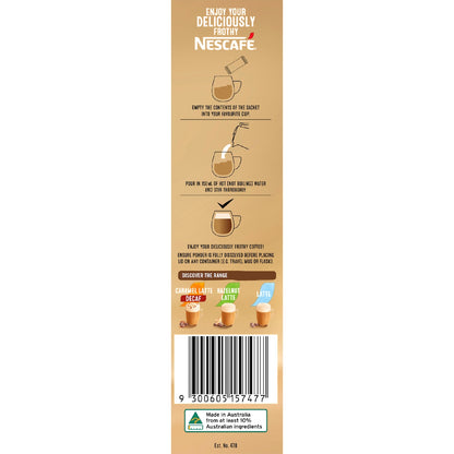 Nescafe Cappuccino Decaf Coffee Sachets 10 Pack