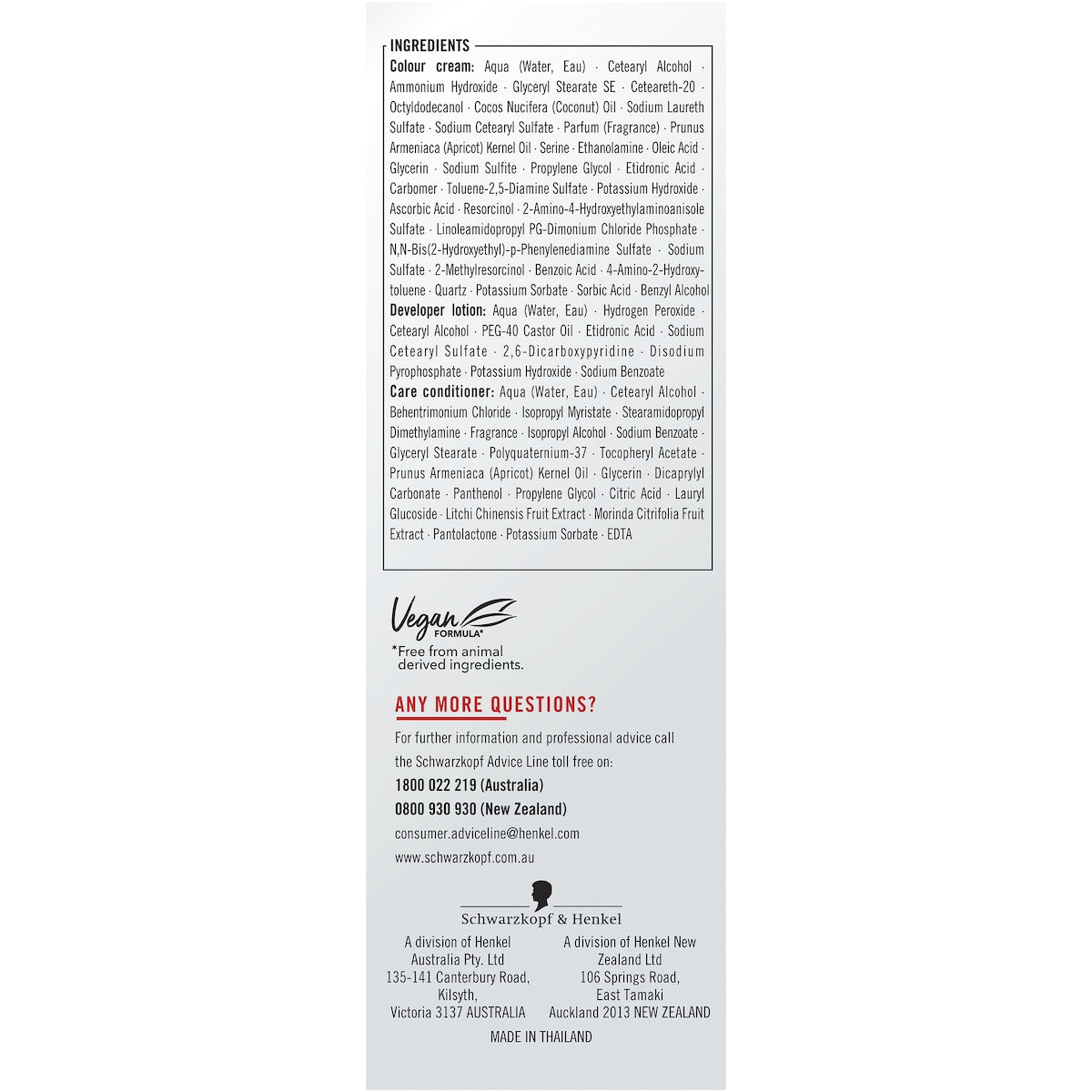 Schwarzkopf Live Colour Permanent Hair Dye Silver Storm Each