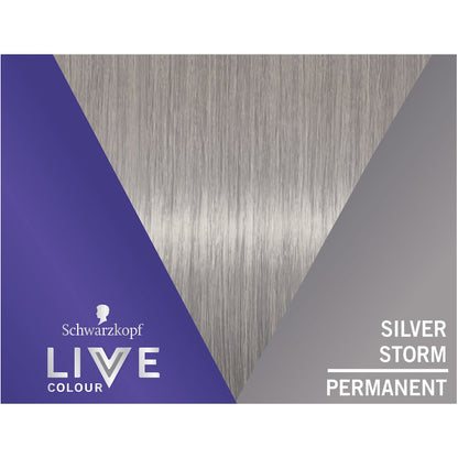 Schwarzkopf Live Colour Permanent Hair Dye Silver Storm Each