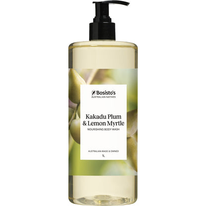 Bosisto's Kakadu Plum & Lemon Myrtle Nourishing Body Wash 1L