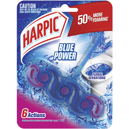 Harpic Blue Power Floral Sensations Toilet Cleaner Block Each