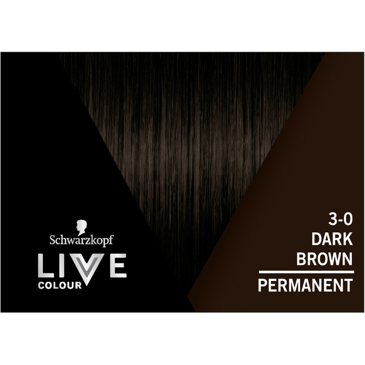 Schwarzkopf Live Colour Permanent Hair Dye Dark Brown Each