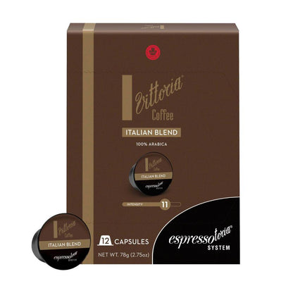 Vittoria Espressotoria Italian Blend Coffee Capsules 12 Pack - 78g