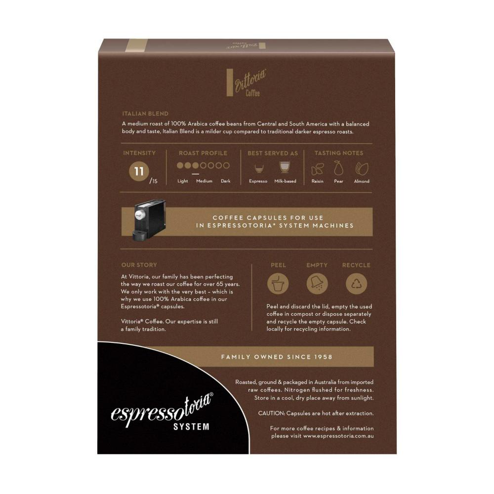 Vittoria Espressotoria Italian Blend Coffee Capsules 12 Pack - 78g