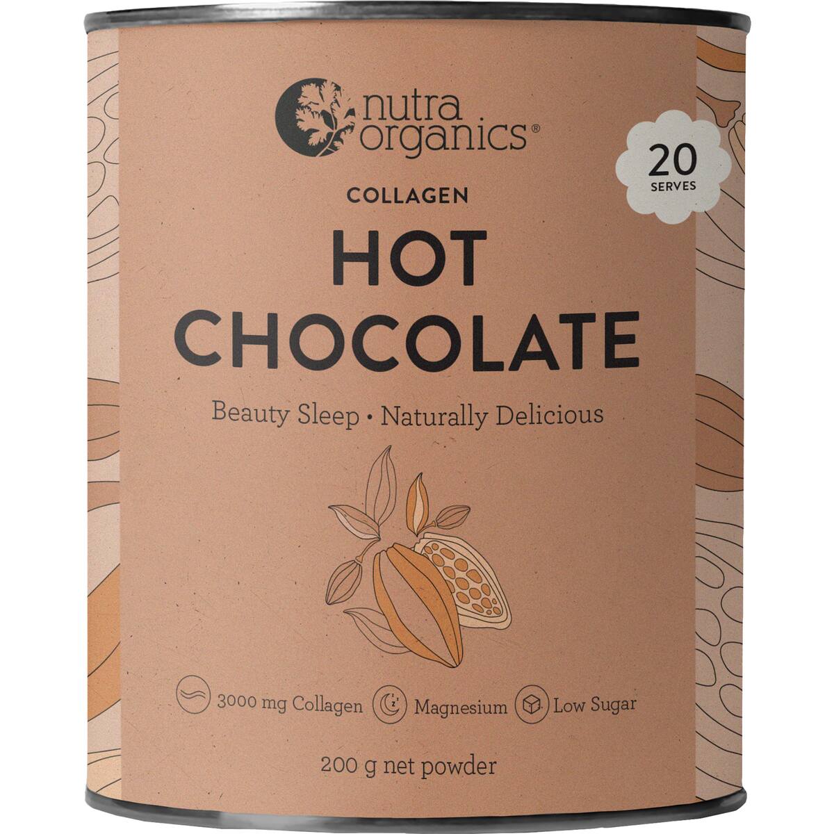 Nutra Naturals Collagen Hot Chocolate Powder 200g