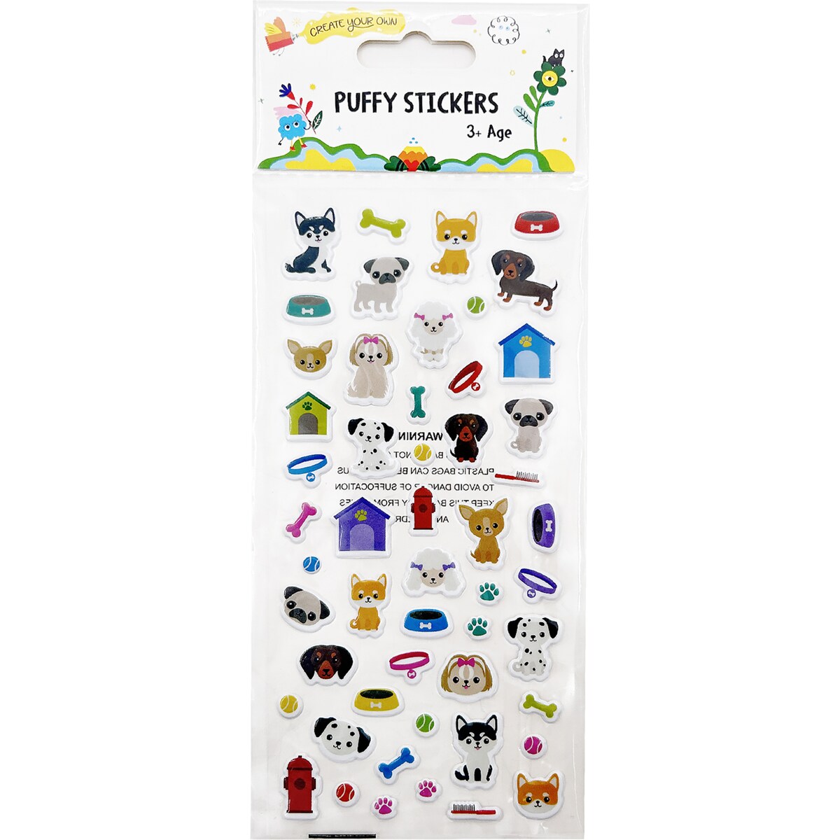 Puffy Stickers Assorted Each