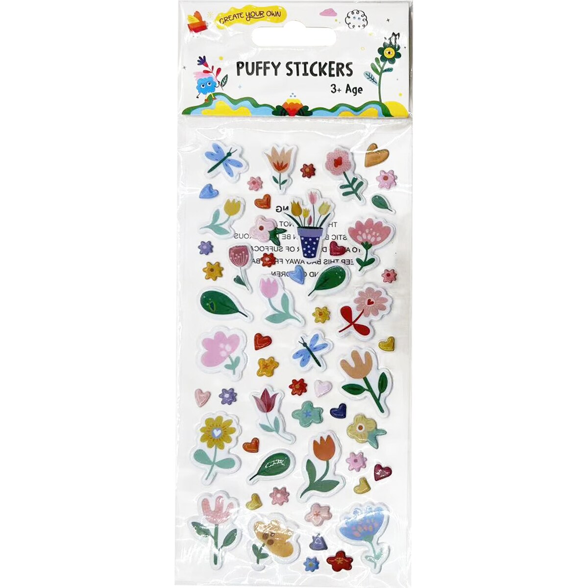 Puffy Stickers Assorted Each