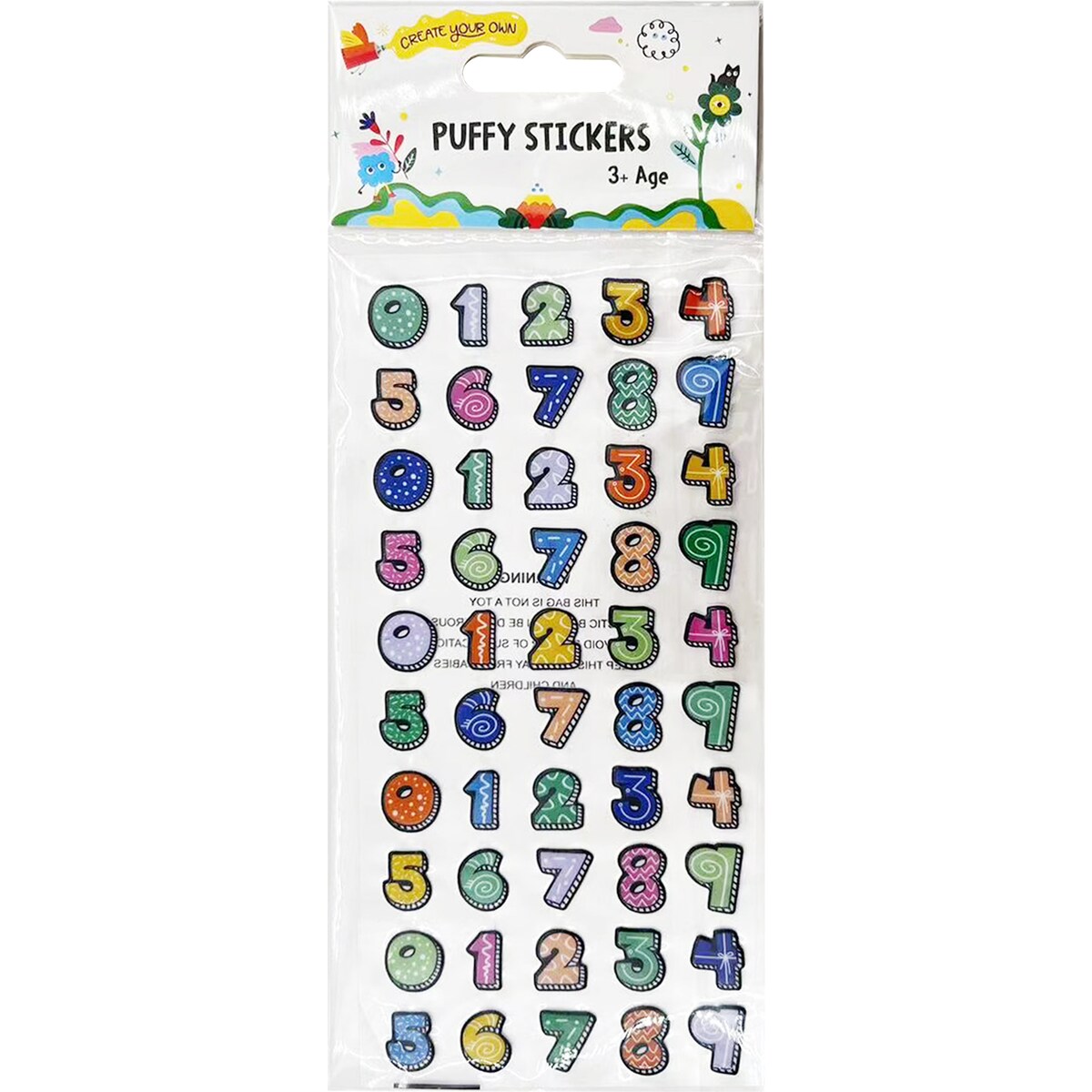 Puffy Stickers Assorted Each