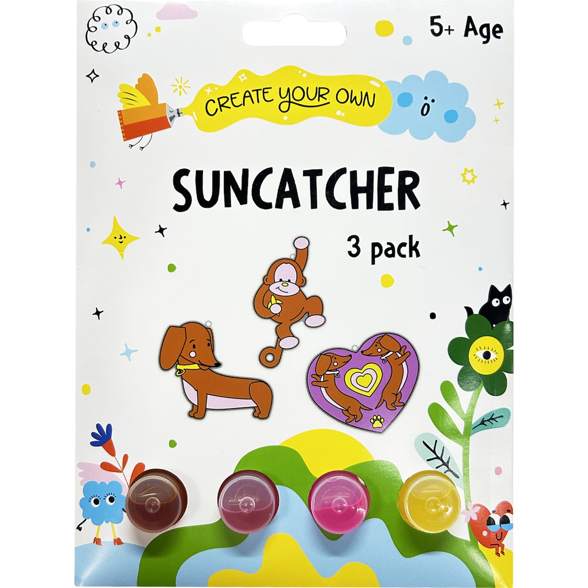 Create Your Own Suncatcher 3 Pack Assorted Each