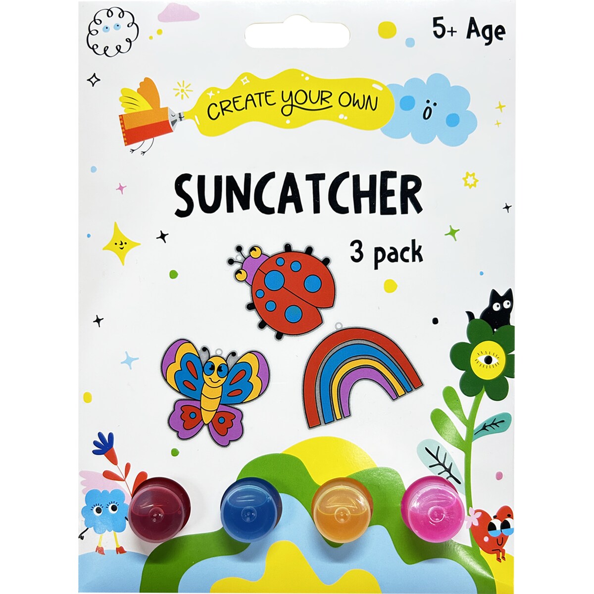 Create Your Own Suncatcher 3 Pack Assorted Each