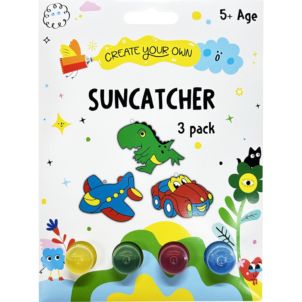 Create Your Own Suncatcher 3 Pack Assorted Each