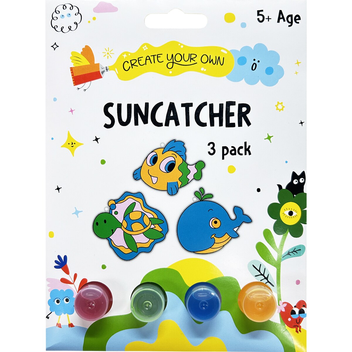 Create Your Own Suncatcher 3 Pack Assorted Each