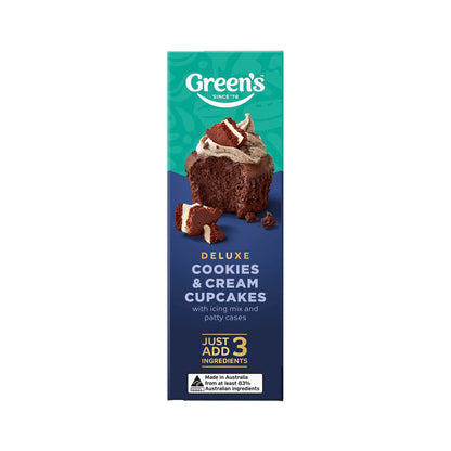 Green's Deluxe Cookies & Cream Cupcake Mix - 380g