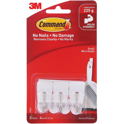 3M Command Utensil Hooks Small White 3 pack