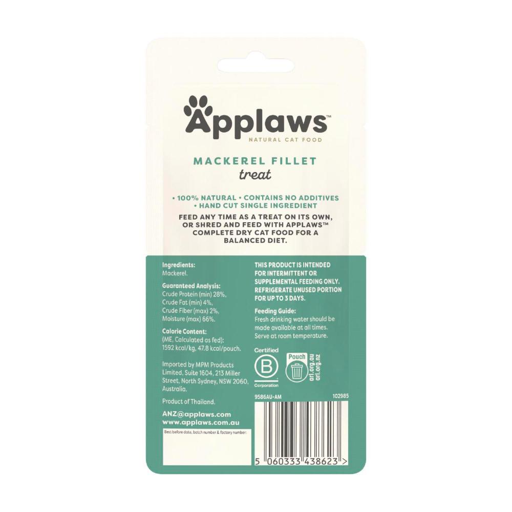Applaws Whole Mackarel Loin Cat Treats - 30g
