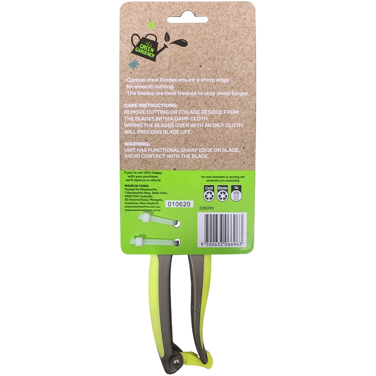 Green Gardener Garden Bypass Pruner Each