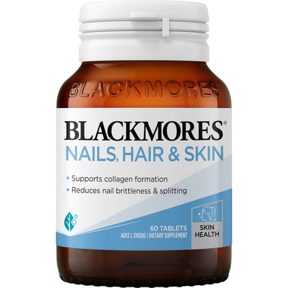 Blackmores Nails Hair & Skin Beauty Vitamin Tablets 60 pack