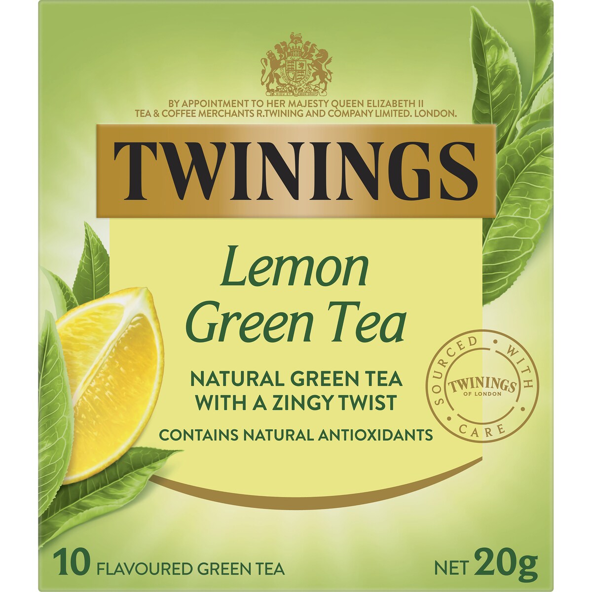 Twinings Green Tea & Lemon Tea Bags 10 pack