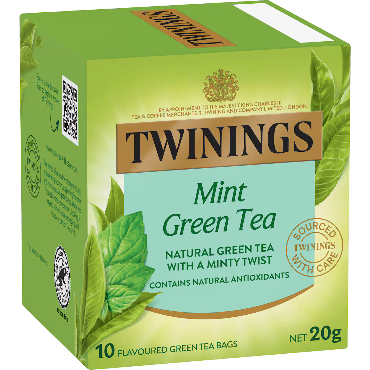 Twinings Green Tea & Mint Tea Bags | 10 pack