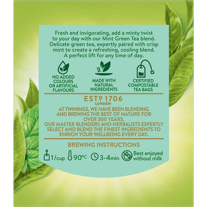 Twinings Mint Green Tea Bags 10 Pack