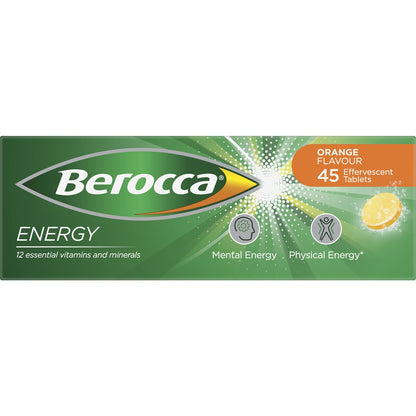 Berocca Vitamin B & C Orange Flavour Energy 45 pack