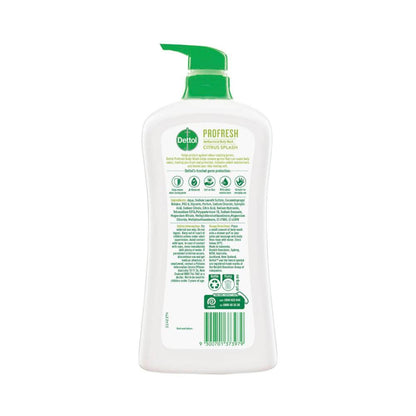 Dettol Profresh Shower Gel Body Wash Lemon And Lime - 950mL