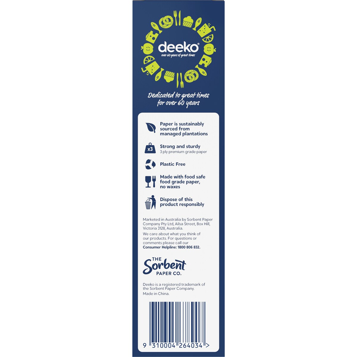 Deeko Bendable Paper Straws 40 Pack