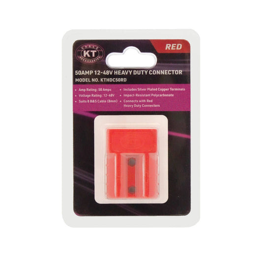 Kt Solar 50A Red Heavy Duty Connector Kit