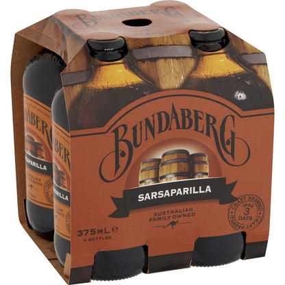 Bundaberg Sarsaparilla 375ml X 4 Pack