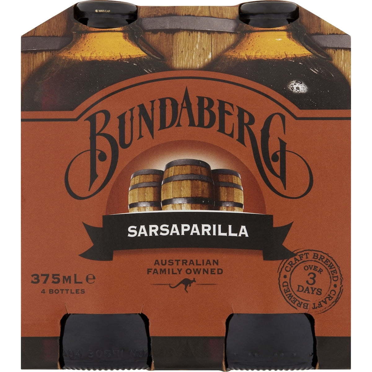 Bundaberg Sarsaparilla 375ml X 4 Pack