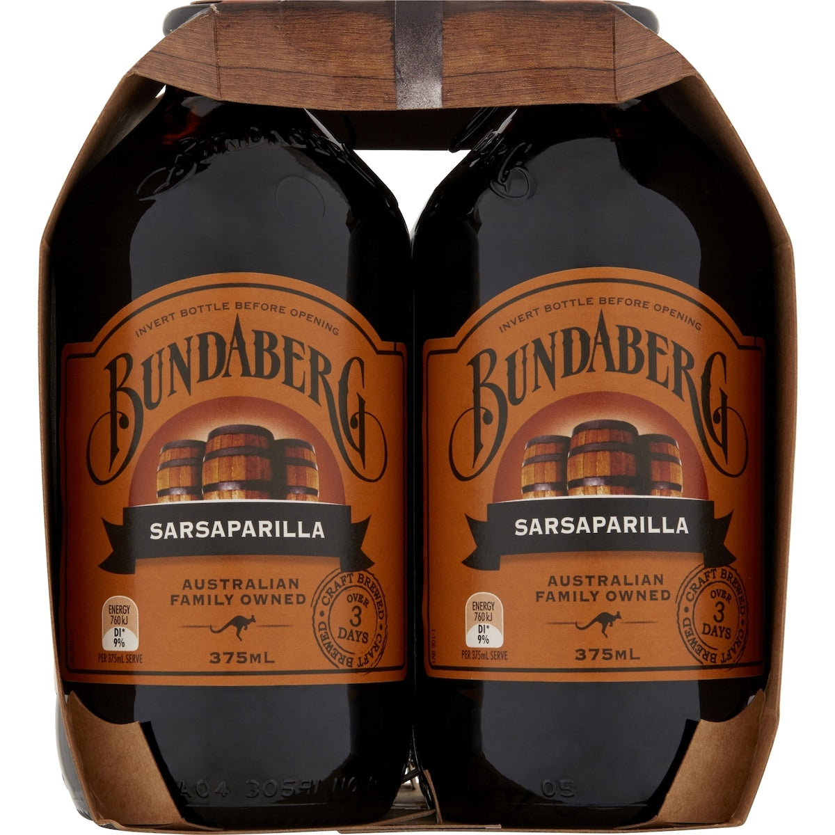 Bundaberg Sarsaparilla 375ml X 4 Pack