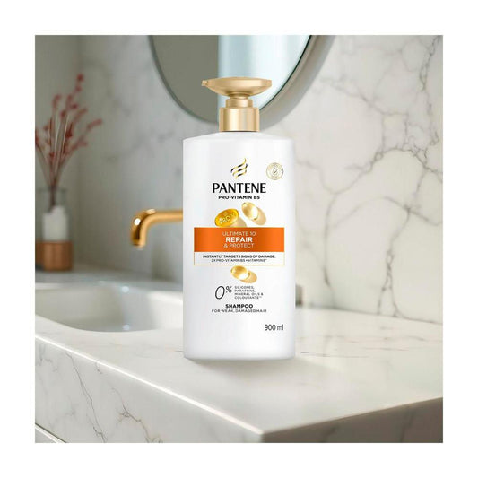 Pantene Pro-v Ultimate 10 Repair & Protect Shampoo - 900mL