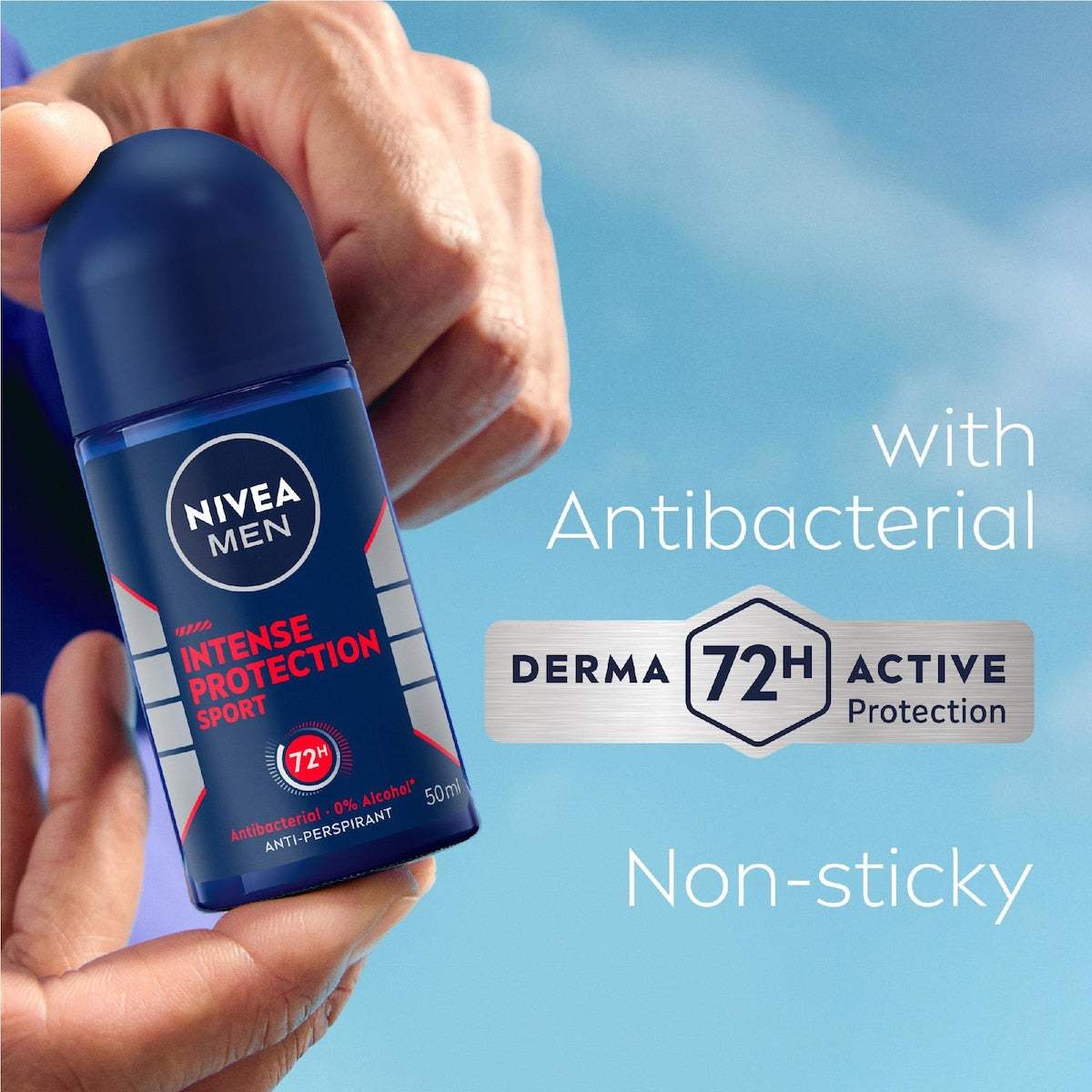 Nivea Men Intense Protection Sport 72hr Roll On Deodorant 50ml