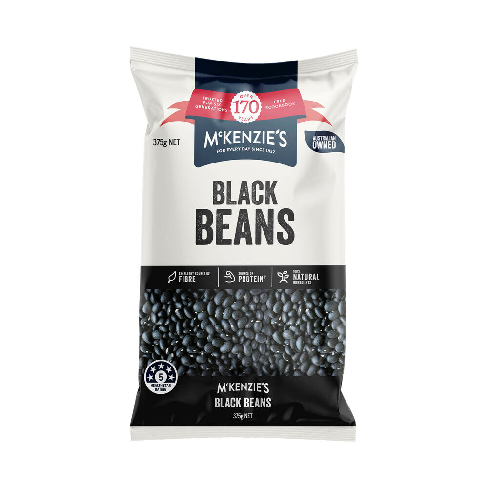 McKenzie's Dried Black Beans - 375g