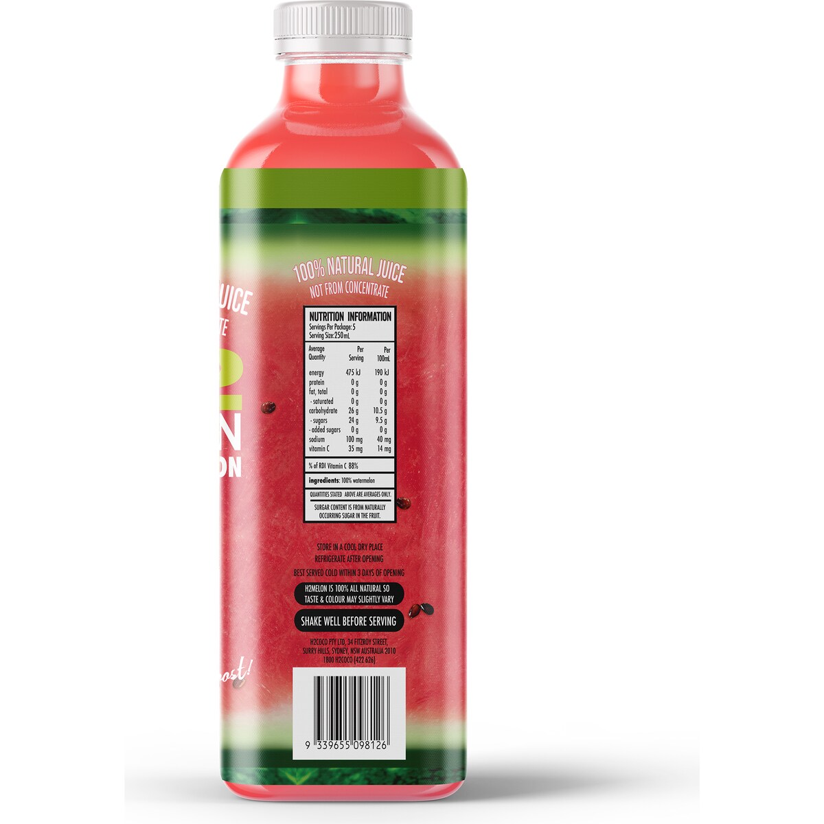 H2juice Watermelon Juice 1.25L