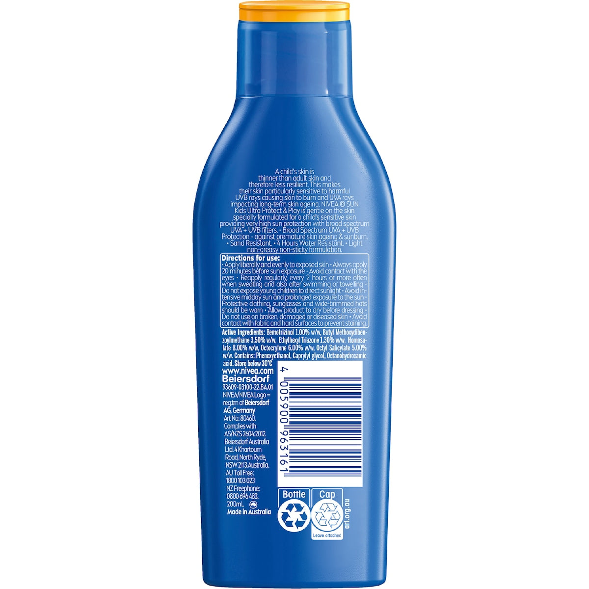 Nivea Spf 50+ Sun Kids Ultra Protect & Play Sunscreen Lotion 200ml