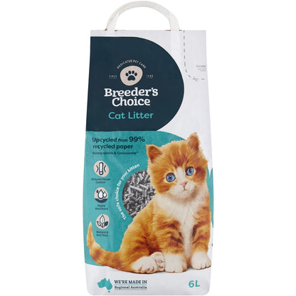 Breeders Choice Paper Cat Litter 6l