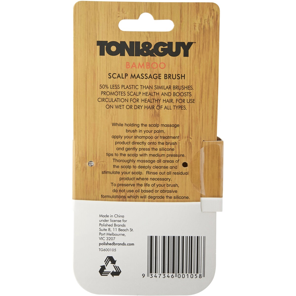 Toni & Guy Bamboo Scalp Massage Brush each