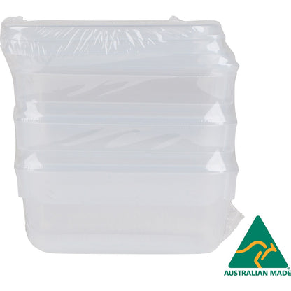 Decor Tellfresh Container Set, Oblong 250ml X 3 Pack