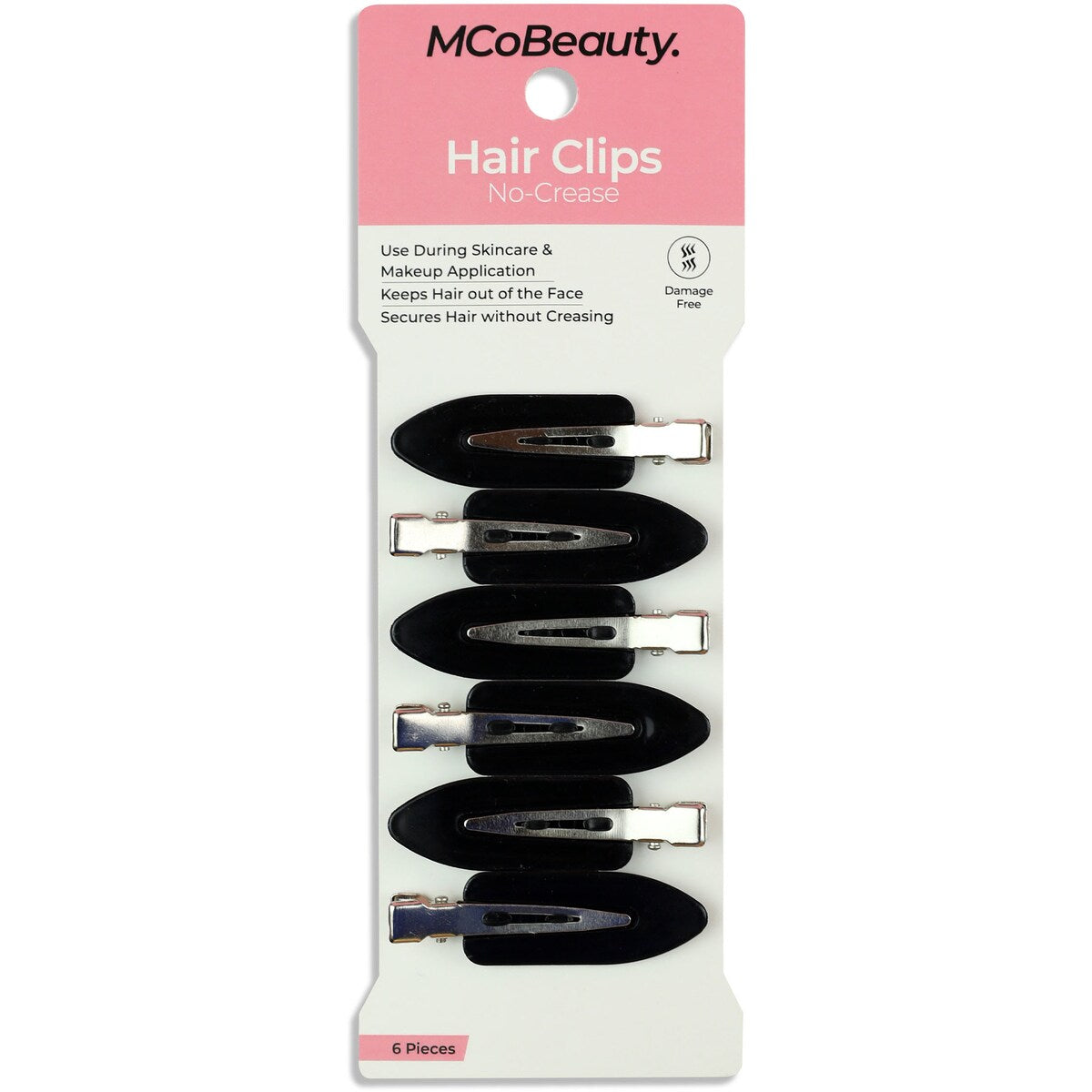 Mcobeauty Hair Clips No Crease Assorted 6 Pack