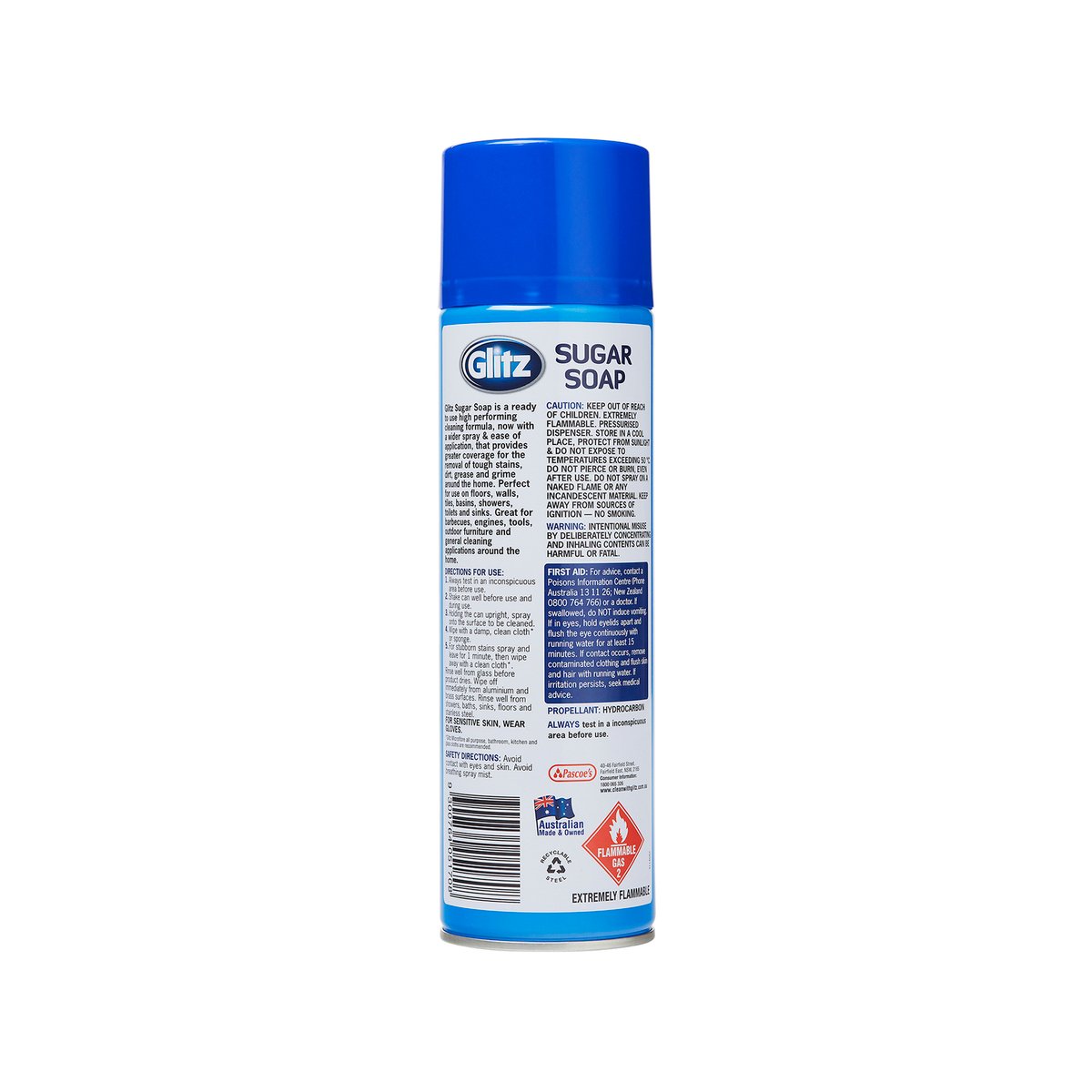 Glitz Sugar Soap Aerosol Can - 450g