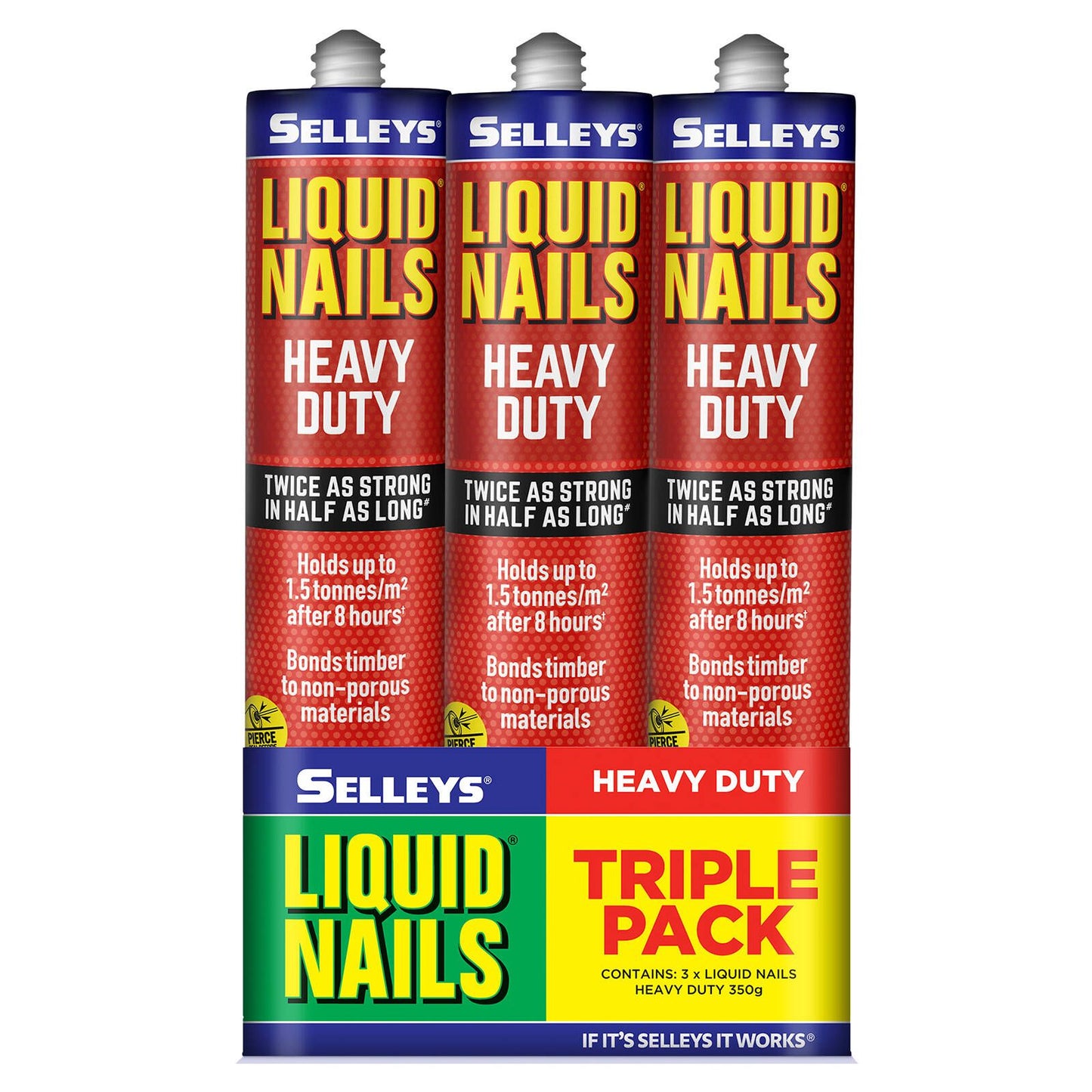 Selleys Heavy Duty Construction Adhesive - 350g - 3 Pack