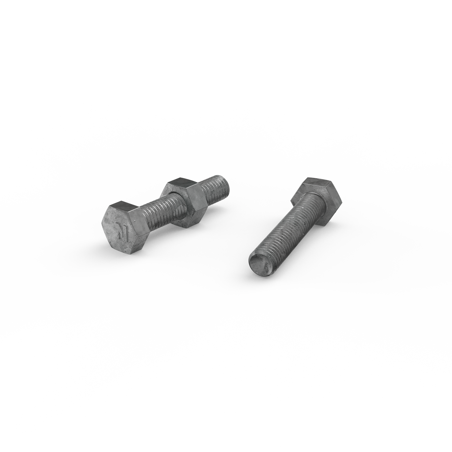 Zenith Hot Dip Galvanised Hex Head Bolts & Nuts - M8 x 40mm - 25 Pack