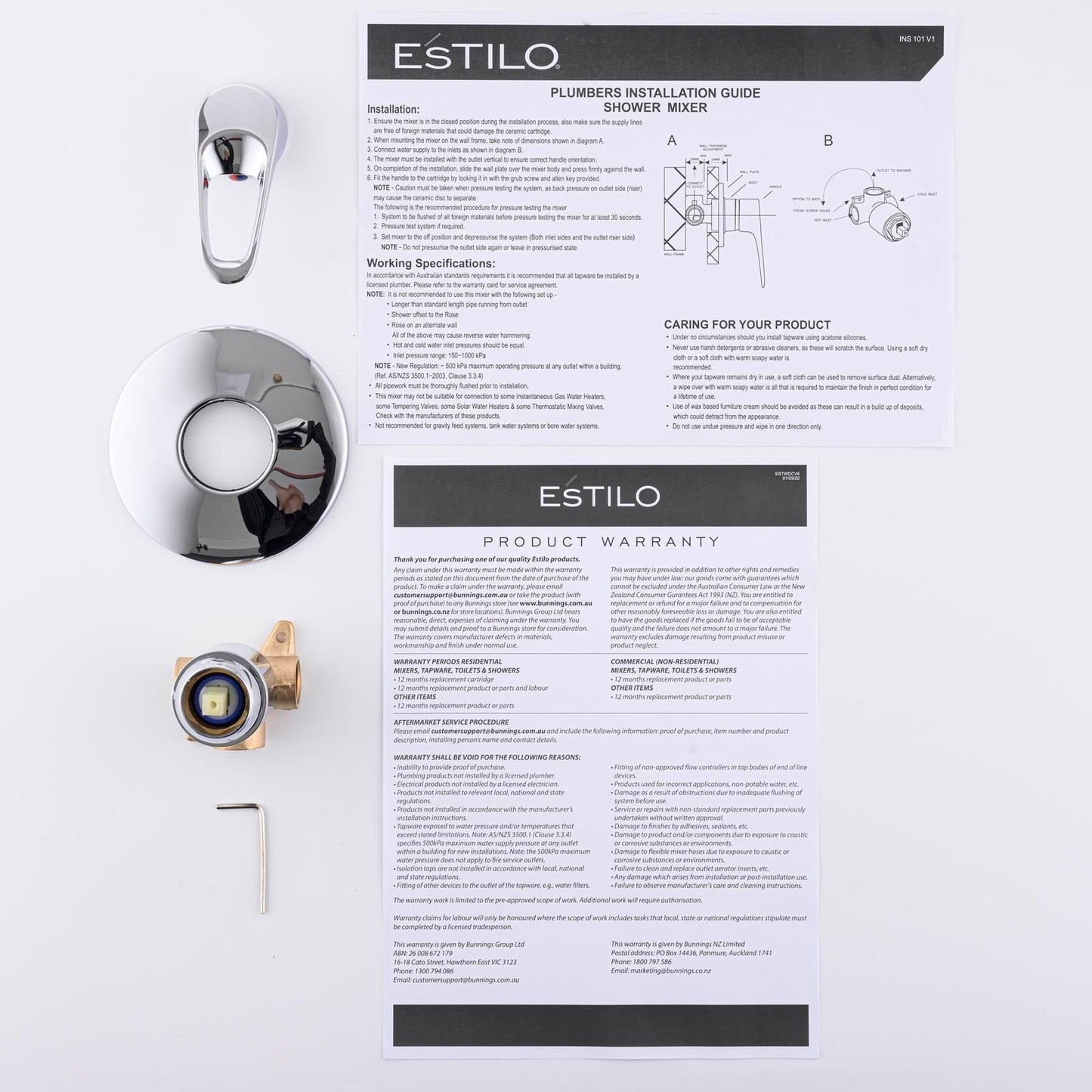Estilo Shower Mixer Chrome