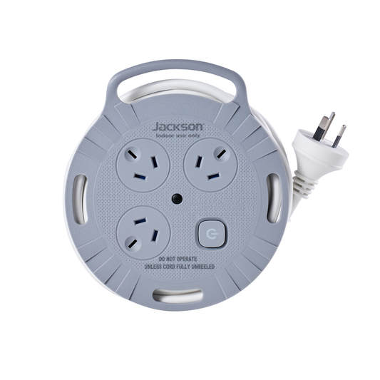 Jackson Rugged Extension Reel - 3 Outlet - 3m