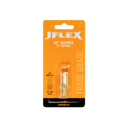 Jflex Brass Tailpiece - 1/2" x 1/4" BSP Male