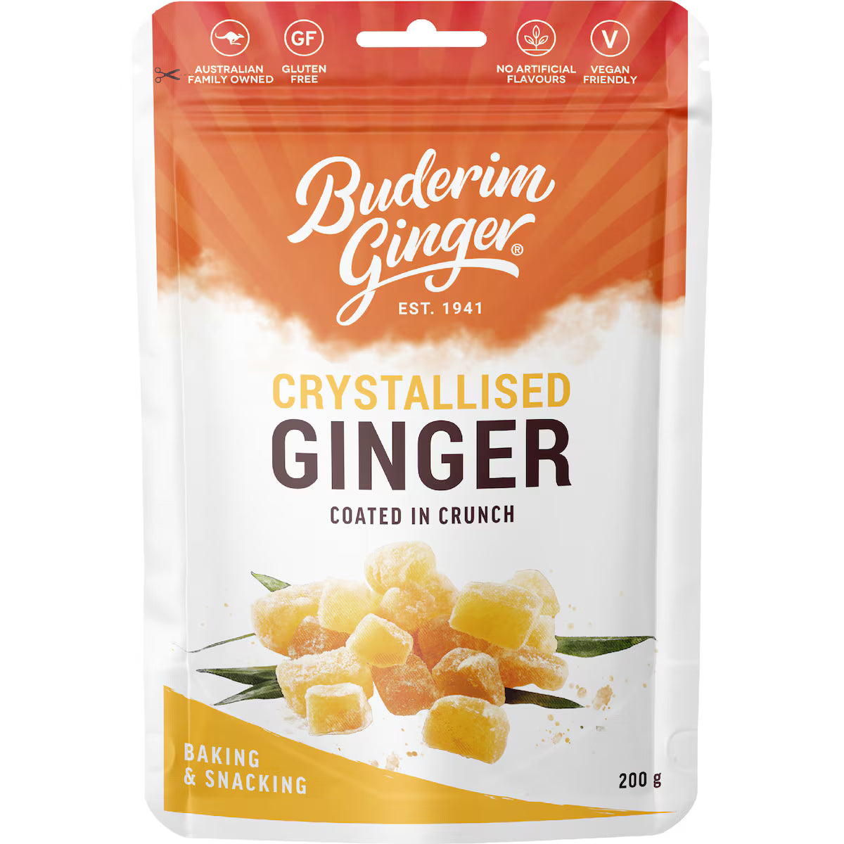 Buderim Ginger Crystallised Ginger | 200g